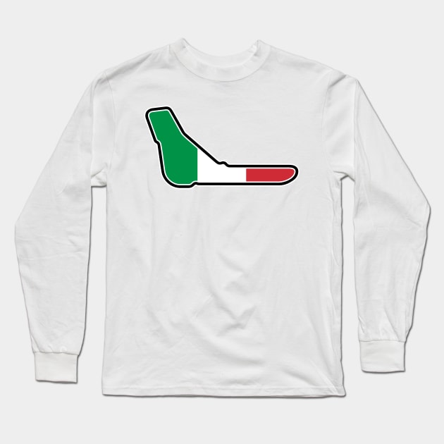 Autodromo Nazionale Monza [flag] Long Sleeve T-Shirt by sednoid